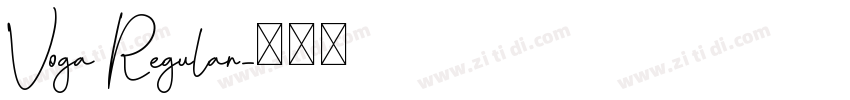 Voga Regular字体转换